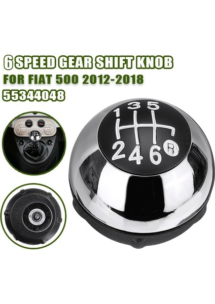6 Hızlı Dişli Çubuk Vites Kolu Düğmesi Manuel Şanzıman 55344048 Fiat Için 500 2012-2018 Parlak Gümüş (Yurt Dışından) fiyatları
