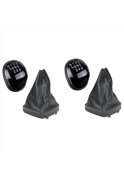 2x 6 Hızlı Deri Vites Düğmesi Vites Kolu Kolu Gaitor Önyükleme Kapağı Ford Mondeo Mk4 (2007-2014) (Yurt Dışından) fırsatları