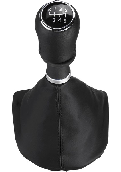 6 Hızlı Dişli Değiştirme Düğmesi Deri Yürüyüşçi Önyükleme Kapağı Değiştiren Kol Tutma Çubuğu -Transporter T6 Caravelle 2015+ (Yurt Dışından)