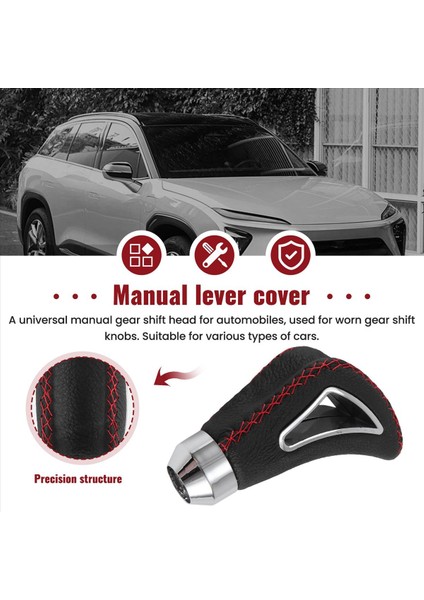 Evrensel Deri Otomatik Matik Vardiya Camion Manuel Dişli Çubuk Vites Değiştirici Kol Knob (Yurt Dışından) indirimleri