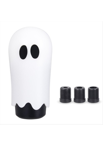 Araba Gear Vites Knob Cadılar Bayramı Tarzı Hayalet Vites Düğmesi 3 Adaptör M8/10/12 Kişiselleştirilmiş Yaratıcılık Araç Dekorasyonu A (Yurt Dışından)