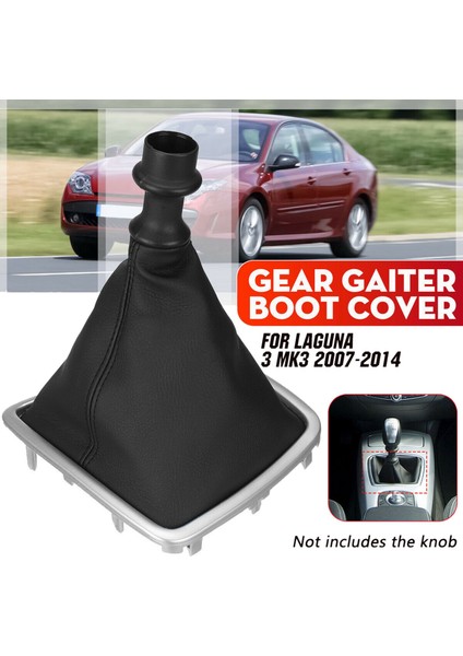 Renault/laguna Mk3 2007-2015 Için Araba Manuel Dişli Vites Değiştirme Kabı Çizme Önyükleme Kapağı Kapak Vites Değiştirici Kol Çubuk Önyükleme Gaiter (Yurt Dışından) fiyatları