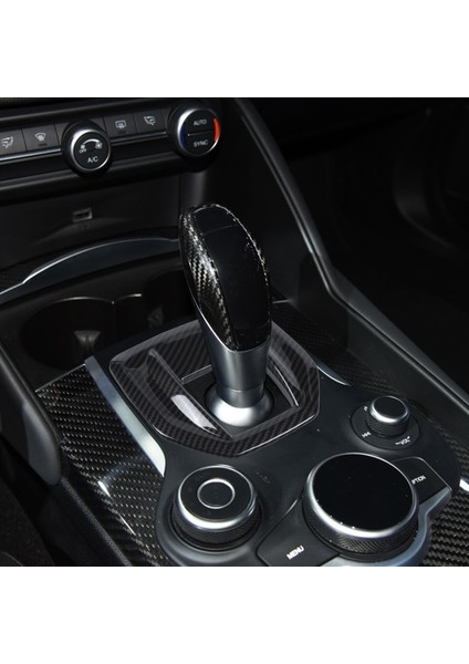 Alfa Için Karbon Fiber Stili Romeo Giulia Stelvio 2017 2018 Abs Iç Merkez Konsol Dişli Vites Paneli Kapak Trim Sticter (Yurt Dışından) modelleri