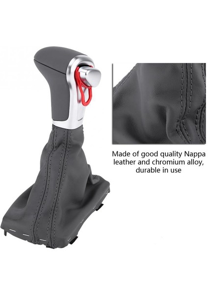 Deri Dişli Vites Knob Kol Kafa Anahtarı For-Audi A6 A7 A3 A4 A5 A6 C6 Q7 Q5 2009 2011 2011 2011 2012 2012 2012 2014 4G1713139R (Yurt Dışından) indirimleri