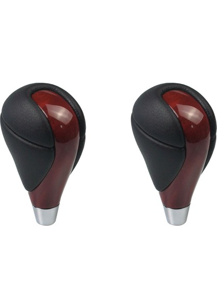 2x Kırmızı Deri Otomatik Şanzıman Dişli Vardiya Düğmesi Lexus Es Rx Gs Dişli Başı Si (Yurt Dışından)