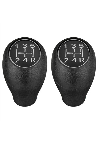 2x 5 Hızlı Manuel Dişli Vites Değiştirme Düğmesi Vites Değiştirici Kol Sapı Sopa Peugeot 504 505 309 205 Ctı Gümüş Abs (Yurt Dışından)