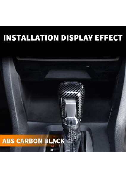 Honda Civic 2022 Için 3x Siyah Karbon Fiber Araba Dişli Vites Değiştirme Düğmesi Kapak Trim Dişli Kafası Kapak (Yurt Dışından) fiyatları