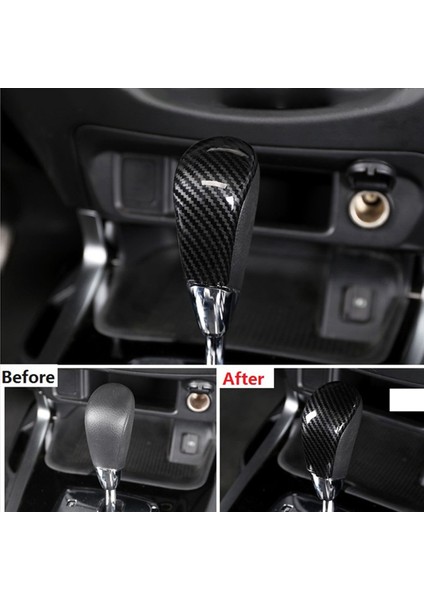 2x Için Nissan Navara NP300 2016-2019 Araç Karbon Fiber Dişli Vites Değiştirme Kafası Baş Kapak Trim Dekorasyon Sticker Aksesuarları (Yurt Dışından) fiyatları