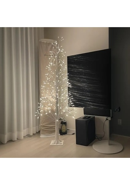 1.5 Metre 232 Led'li Beyaz Yılbaşı Ağacı White Christmas Tree Noel Ağacı LED Işıklı Ağacı 150CM fiyatları