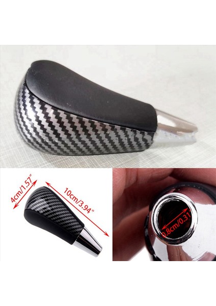 10X Karbon Dişli Vites Düğmesi Dişli Vardiyası Düğmesi Çubuk Headball Lexus ES300 ES330 ES350 GS300 GS350 Toyota Corolla Camry (Yurt Dışından) modelleri