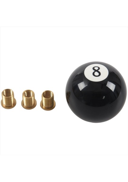 Evrensel Araba Otomatik Siyah 8 Ball Dişli Vites Değiştirici Düğmesi W 8mm 10MM 12MM Adaptör (Yurt Dışından)