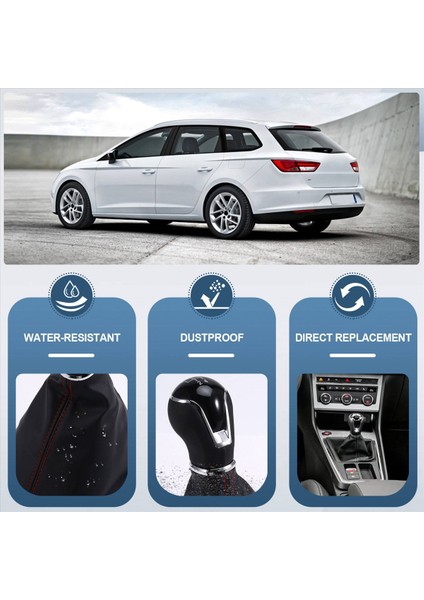 5 Hızlı Araba Dişli Vites Değiştirici Düğme Kolu Koltuk Için Toz Geçirmez Kapalı Leon 5doors Araba Parçaları Sol El Sürücüsü (Yurt Dışından) indirimleri