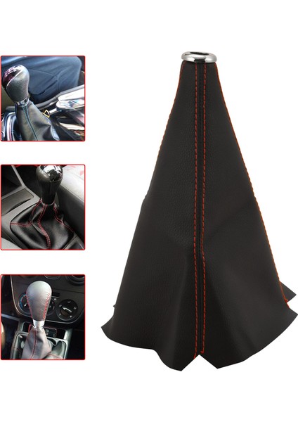 Evrensel Otomatik Manuel Dişli Vites Knob Boot Toz Tozu Dişli Yürüyüşü Kapak Dişli Vites Değiştirici Boot Vites Düğmesi Gaiter Boot (Yurt Dışından) fırsatları