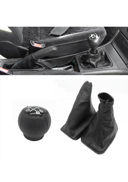 2x Araç Vardiya Vardiya Toz Kapağı Deri Dişli Vites Vardiya Kapağı Opel Corsa C Tigra B Combo C 1 Için Handbrake Boot ile (Yurt Dışından) modelleri