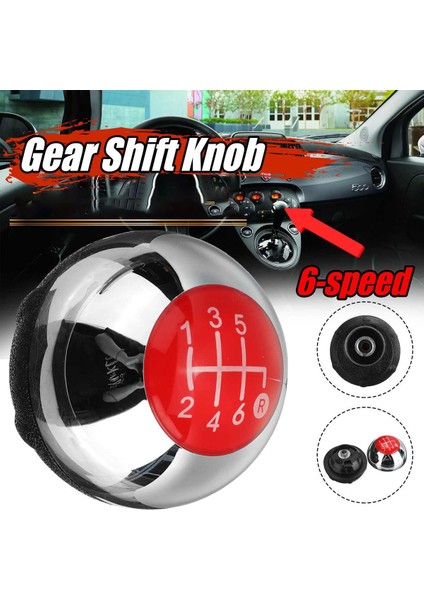 6 Hızlı Tutar Dişli Vites Knob Çubuğu Fiat 500 2012-2018 Manuel Şanzıman Kolu Dişli Vites Vites Knob 55344048 (Yurt Dışından) modelleri