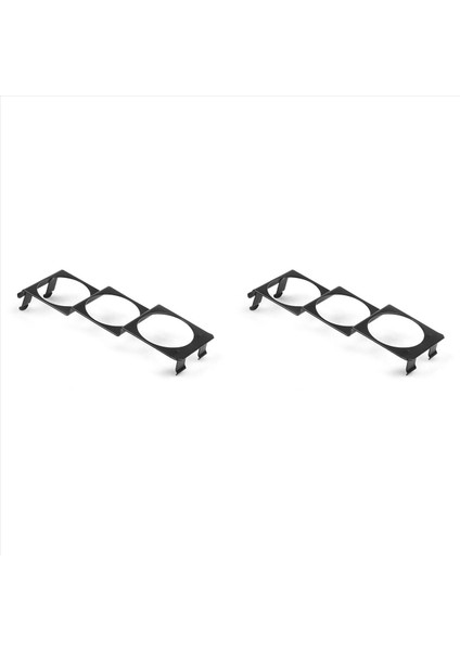 2x Üçlü 52MM x 3 Gauge Tutucu Pod Paneli - Standart Stereo Radyo Yuvası Tek Din Universal (Yurt Dışından)
