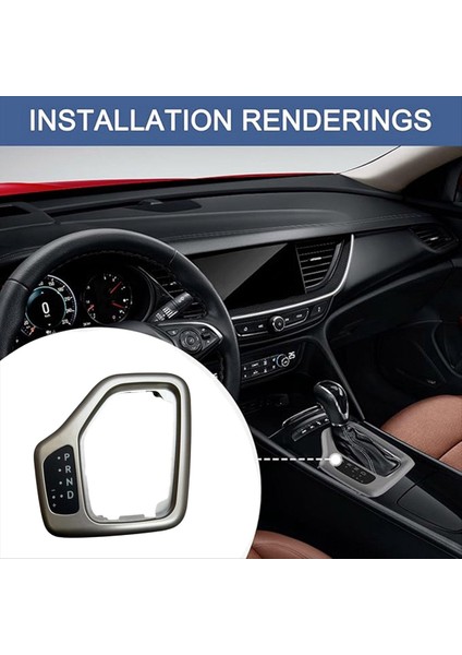 Araba Dişli Vites Çemberi Kapak 5YD27XSAAA 5YD27LS5AA Jeep Cherokee Için 2014-2018 Şanzıman Vites Paneli Dekoratif (Yurt Dışından) modelleri