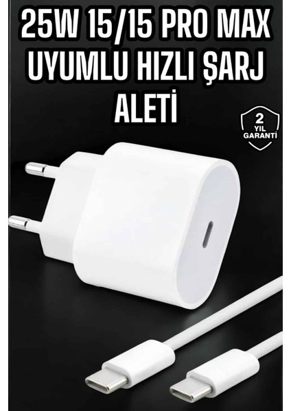 Güç Adaptörü ve Kablosu Şarj Aleti 15/15 Pro Max Uyumlu Hızlı Şarj - FEİ2800-8412