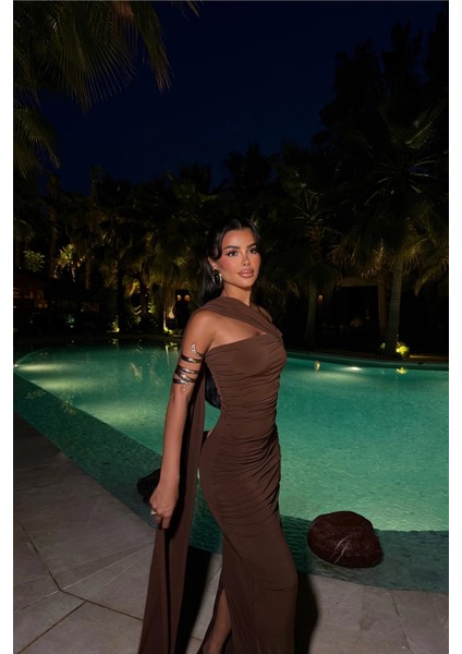 Kahverengi Coraline Çok Çeşit Bağlamalı Elbise ATE-2838 fiyatları