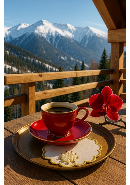 Inci ve Gold Detaylı Yuvarlak Kahve Sunum Peçetesi – El Işçiliği fırsatları