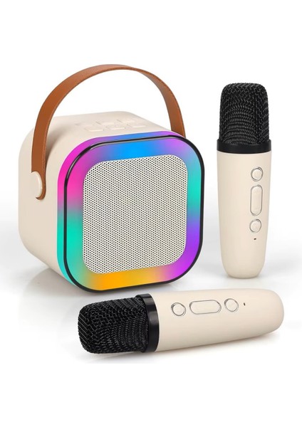 Bluetooth Karaoke Mikrofon ve Taşınabilir Hoparlör | Çok Işlevli Müzik Çalar, Çocuk ve Yetişkin Için