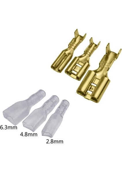 Hatfon Kablo Terminal Seti 120 Parça Sarı ( 2,8-4,8 ve 6,3mm 20 Li Dişi ve Kılıfı ) Plastik Çantada fiyatları