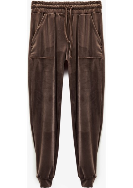 Rahat Kalıp Cepli Beli Bağcıklı Pijama Altı