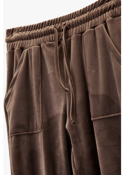 Rahat Kalıp Cepli Beli Bağcıklı Pijama Altı modelleri