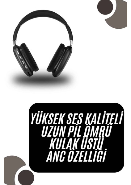 Kulak Üstü Kablosuz Bluetooth Kulaklık Yumuşak Süngerli Sd Kart Girişli - FEİ8794-7587 fiyatları