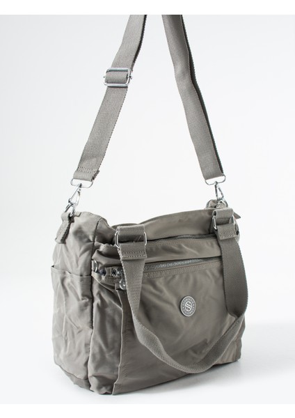 Su Geçirmez Paraşüt Kumaş Spor Görünümlü El ve Omuz Askılı Kadın Çanta