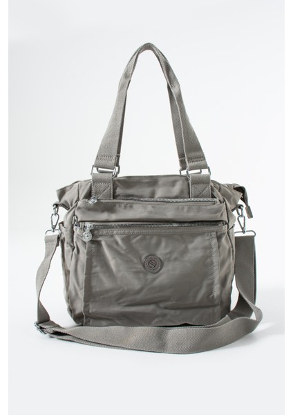 Su Geçirmez Paraşüt Kumaş Spor Görünümlü El ve Omuz Askılı Kadın Çanta