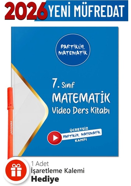7. Sınıf Partikül Matematik Video Ders Kitabı + Hediye