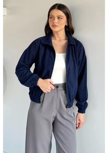 Fermuarlı Fitilli Kadife Ceket P-00019253 fiyatları