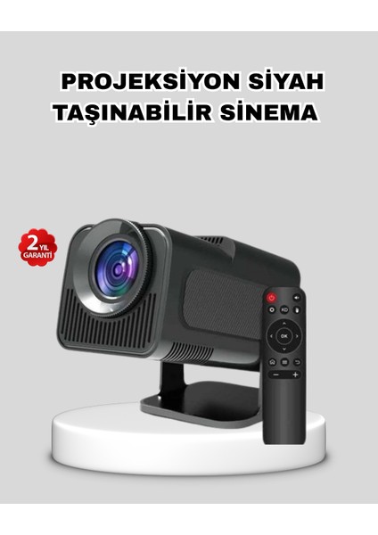 Akıllı Projeksiyon Cihazı HDMI USB Bağlantılı Taşınabilir Enerji Tasarruflu - FEİ1232-8669