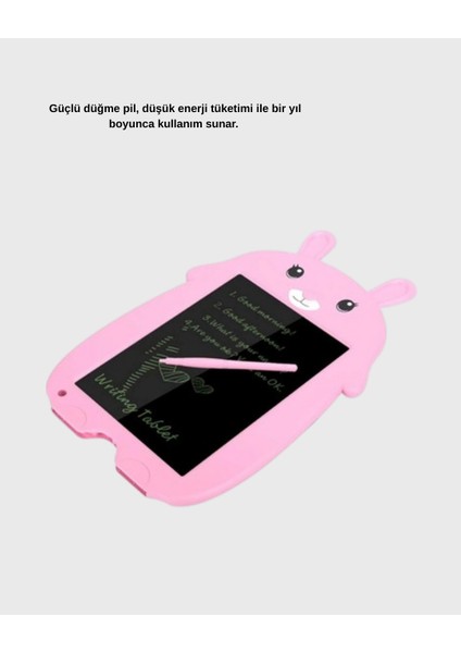 LCD Yazı Tableti 12 Inç Tek Tuşla Silme Kilitli Çocuk Eğitim Çizim Tableti - FEİ4242-7891 fiyatları