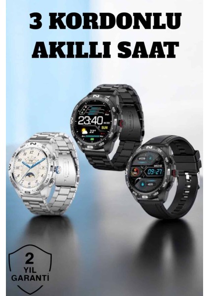 Akıllı Saat Arama Cevaplayan Titreşim Özelliğiyle Bildirim Görebilen - FEİ8620-7970