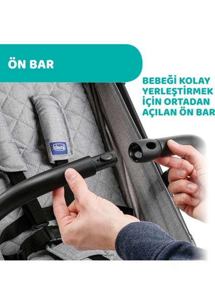 Trolley Me Bebek Arabası Light Grey
