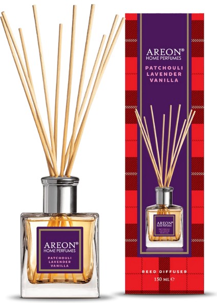 Tartan Patchouli Lavender Vanilla Black 150 ml Bambu Çubuklu Oda Kokusu