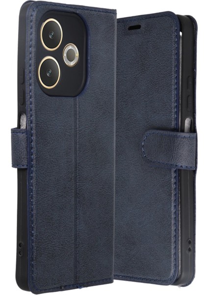 Oppo A5 Pro 4g Trend S Plus Kapaklı Kılıf - LACIVERT-(5796) - FEİ5138-2220