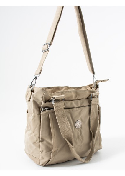 Su Geçirmez Paraşüt Kumaş Spor Görünümlü El ve Omuz Askılı Kadın Çanta