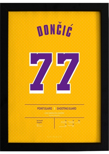 Luka Doncic Poster Tablo, Los Angeles Lakers