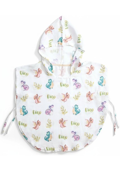 Organik Müslin Panço Bornoz - Dino 1-3 Yaş fiyatları