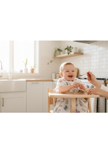 Organik Müslin Panço Bornoz - Dino 1-3 Yaş