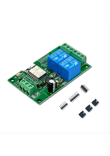 Röle Modülü Esp-07 2 Way Wifi Modülü 5V/8-80V Güç Kaynağı ESP8266 Geliştirme Kurulu Ikincil Geliştirme Modülü (Yurt Dışından) indirimleri