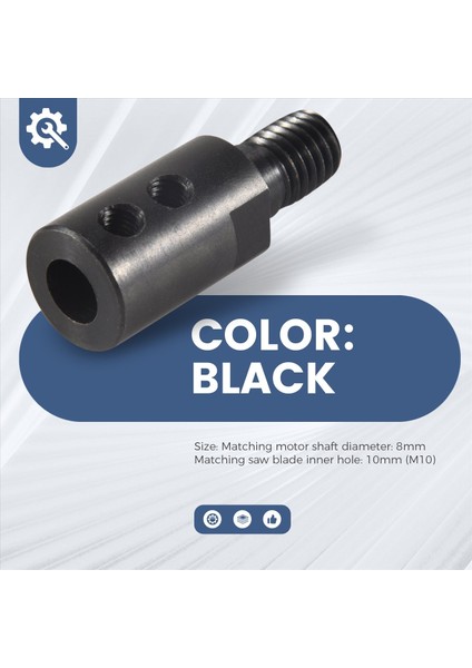 1pcs M10 8 mm Dc Testere Bıçak Bağlantısı Için Motor Şaft Matkap Adaptörü Bağlantı Bağlantısı Bağlantı Konnektörü Bağlayıcı Kılıf Araçları Aksesuarlar (Yurt Dışından) fırsatları