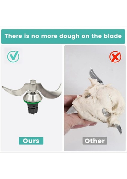 Yoğurma Hamur Mikseri Bıçağı Un Karışımı Pürüzsüz Hamur Karıştırma Formu Macun (Yurt Dışından) modelleri