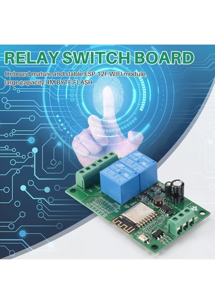 ESP8266 ESP-12F Wifi Röle Modülü 2channel 5V/8-80V Ağ Röle Anahtarı Arduino Ide Akıllı Ev Uygulaması Remot Control Için (Yurt Dışından) fırsatları
