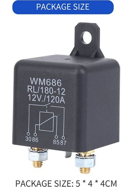 2 Pcs Dc 12V Röle Pil Izole Röle Relay 12V / 120A Araç Kamyonları Için Tepe Yük (12V / 120A) (Yurt Dışından) indirimleri