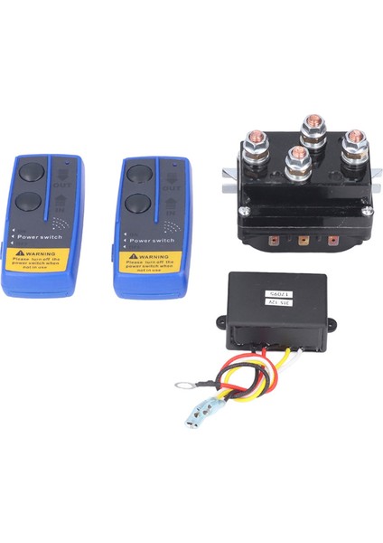 2000-5500LBS Atv Utv Suv Fragmanı Dc 12V 500A Vinç Siyah Vinç Solenoid Röle Kontaktörü Kablosuz Vinç Alıcı (Yurt Dışından)