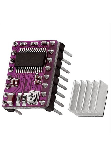 5pcs Stepper Motor Sürücü Kartı Üvey DRV8825 Adım Sürücü Denetleyicisi Adım Motor Modülü Radyatör Isı Lavabosu (Yurt Dışından) modelleri